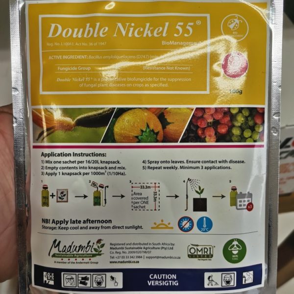 Double Nickel 55 (100g) for Powdery Mildew Treatment